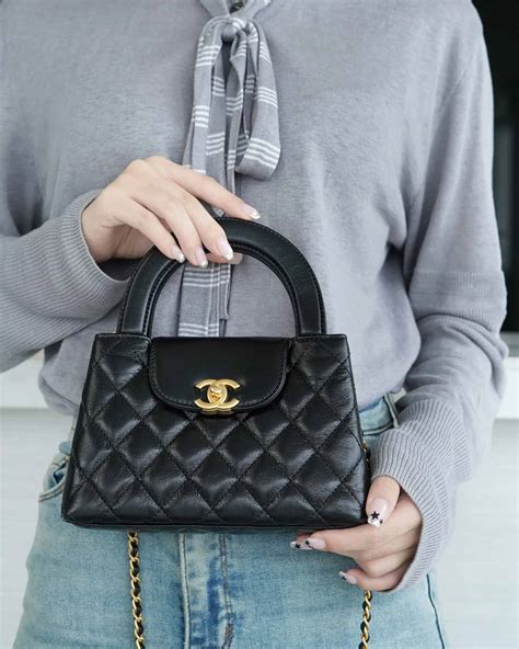 kelly chanel black|Chanel kelly bag.